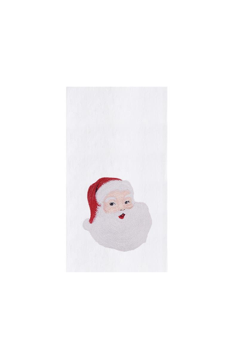 C&F Home Vintage Santa Towel, Main, color, White