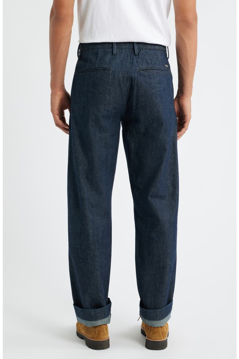 Archie Straight Leg Selvedge Trouser Jeans, Alternate, color, CARLSON