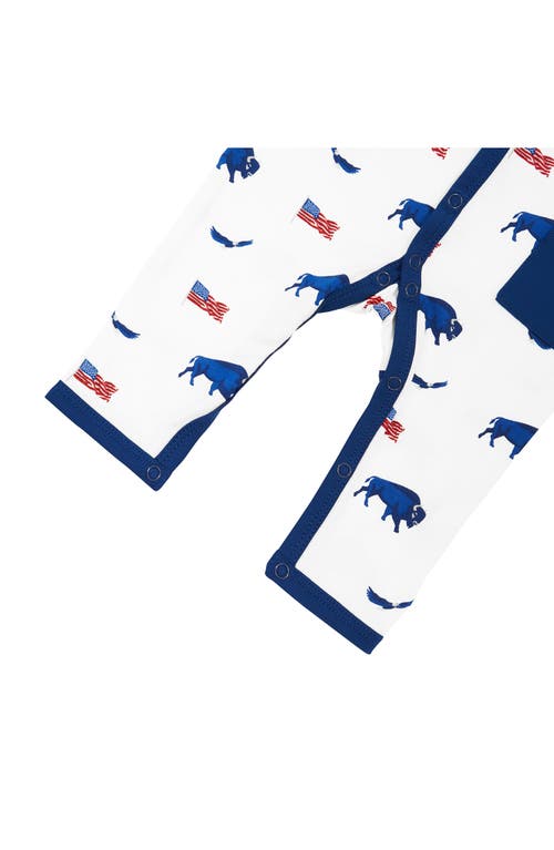 Kyte Baby Frontier Romper In Blue