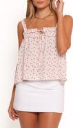 Petal & Pup Renata Floral Gingham Babydoll Tank