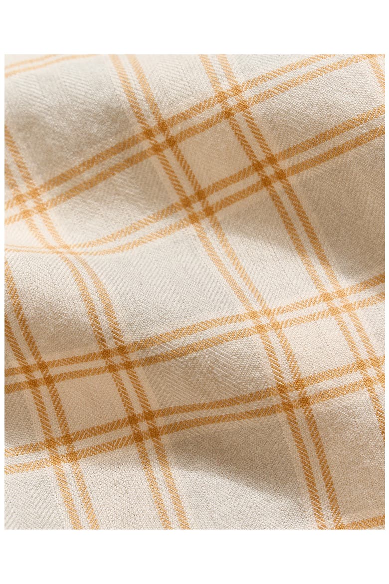 Tuscumbia Mélange Plaid Cotton Button-Down Shirt, Alternate, color, SILVER/ TAFFY