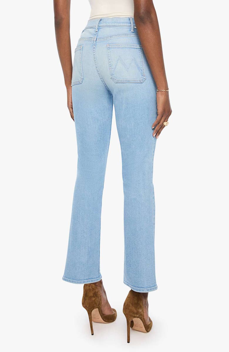 MOTHER The Hustler Patch Pocket High Waist Flood Ankle Bootcut Jeans, Alternate, color, Your Turn