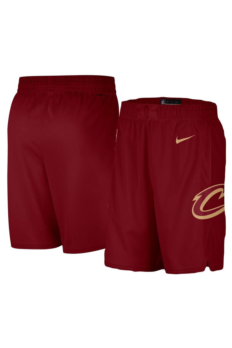 Men's Nike Red 2019/20 Cleveland Cavaliers Icon Edition Swingman Shorts, Main, color, Red