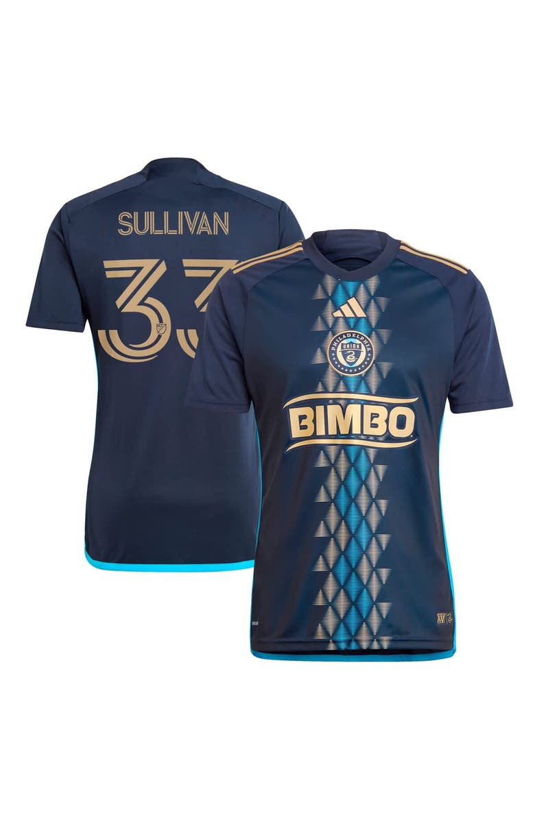 adidas Men's adidas Quinn Sullivan Navy Philadelphia Union 2024 The XV Kit Replica Player Jersey, Main, color,
