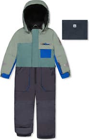 Deux par Deux Play Detachable Hood Fleece Neckwarmer One Piece Snowsuit