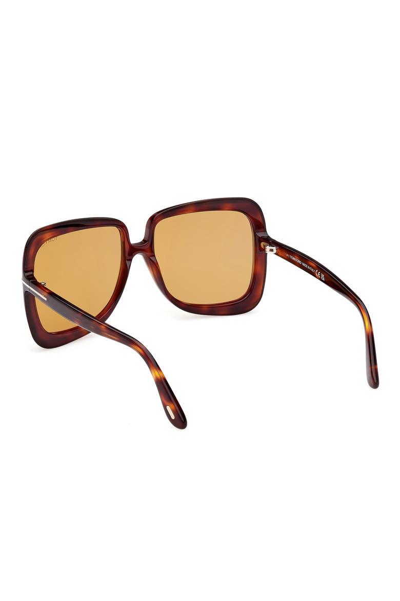 Lorelai 59mm Square Sunglasses, Alternate, color, DARK HAVANA / BROWN
