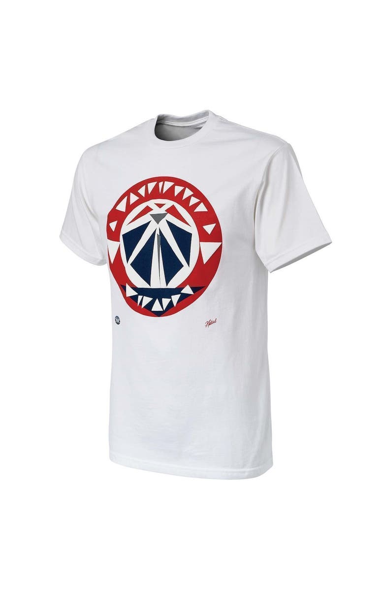 NBA X Naturel Men's NBA x Naturel White Washington Wizards No Caller ID T-Shirt, Alternate, color, White
