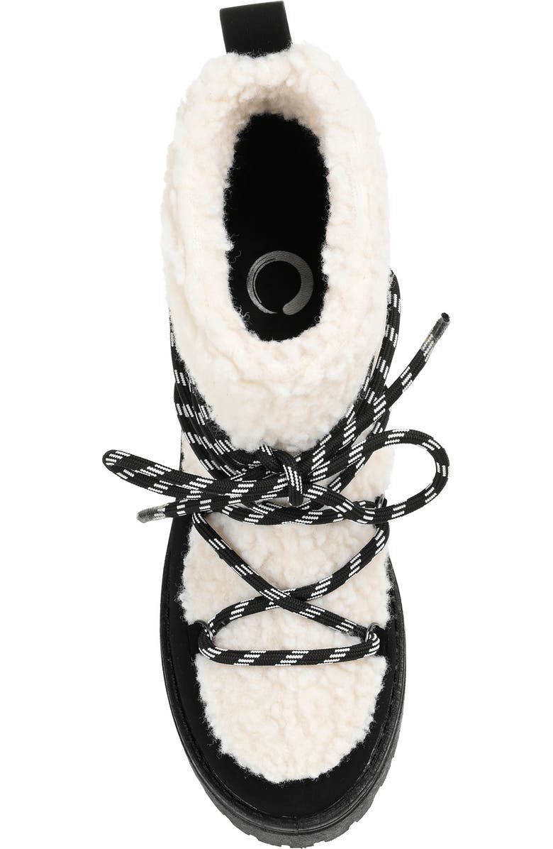 Journee Collection Roylynn Faux Shearling Lug Sole Boot, Alternate, color,