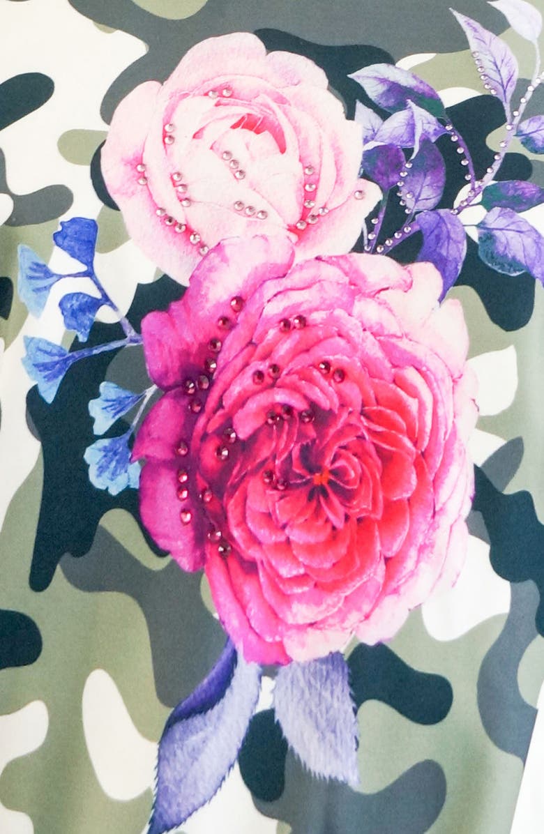 Truly Me Camo & Rose Bomber Jacket, Alternate, color, 