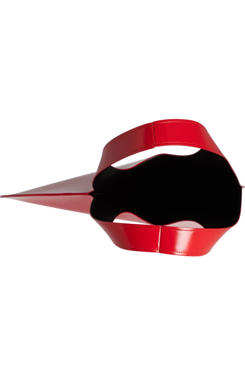 Coperni Heart Glossy Leather Tote, Alternate, color,