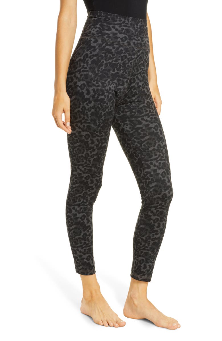 Socialite Leopard Print High Waist Leggings, Alternate, color, 