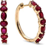 Mark Henry Crackle Hoop Earrings