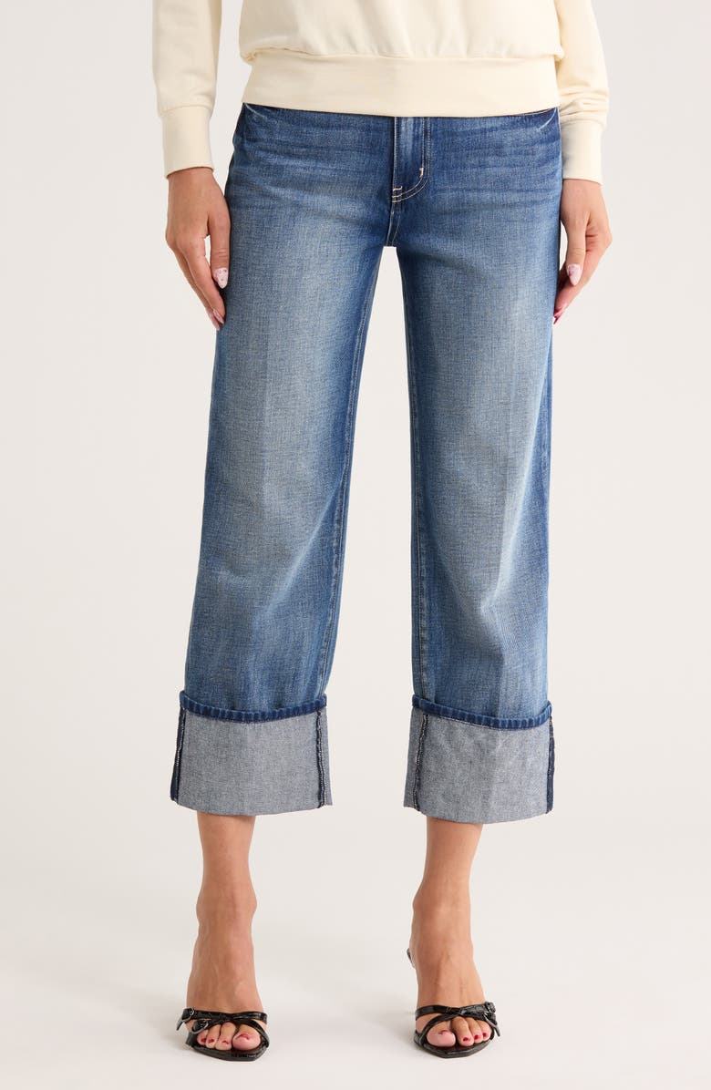 L'AGENCE Leighton Cuff Stovepipe Jeans, Main, color, Arco