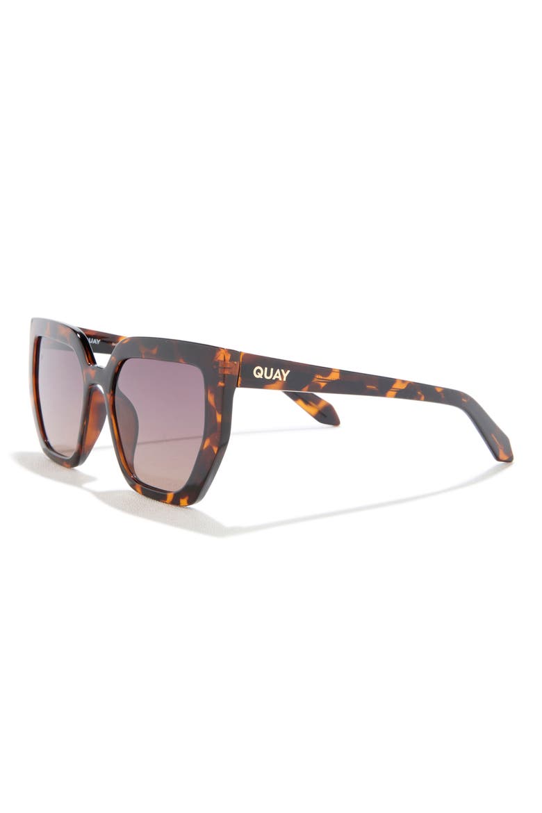 Contoured Oversize Square Sunglasses, Alternate, color, TORT/ BROWN