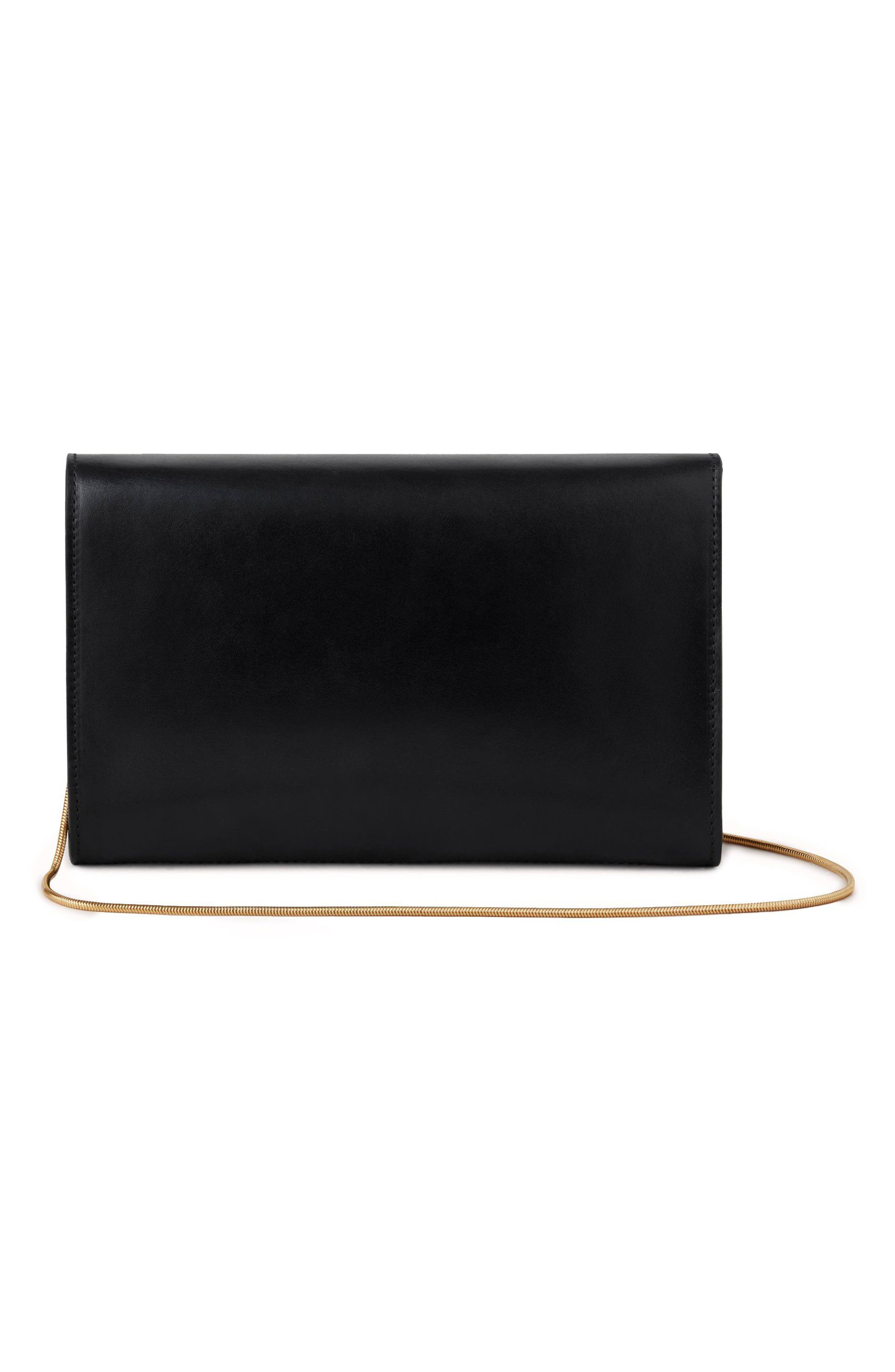 Mulberry Lana High Gloss Leather Clutch, Alternate, color, 