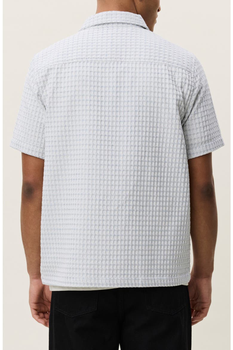 Check Cotton Seersucker Button-Up Shirt, Alternate, color, LIGHT IVORY