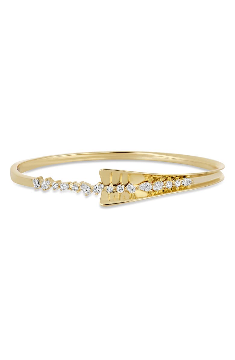 Bony Levy Kiera 18K Gold Diamond Cuff Bracelet, Main, color, 