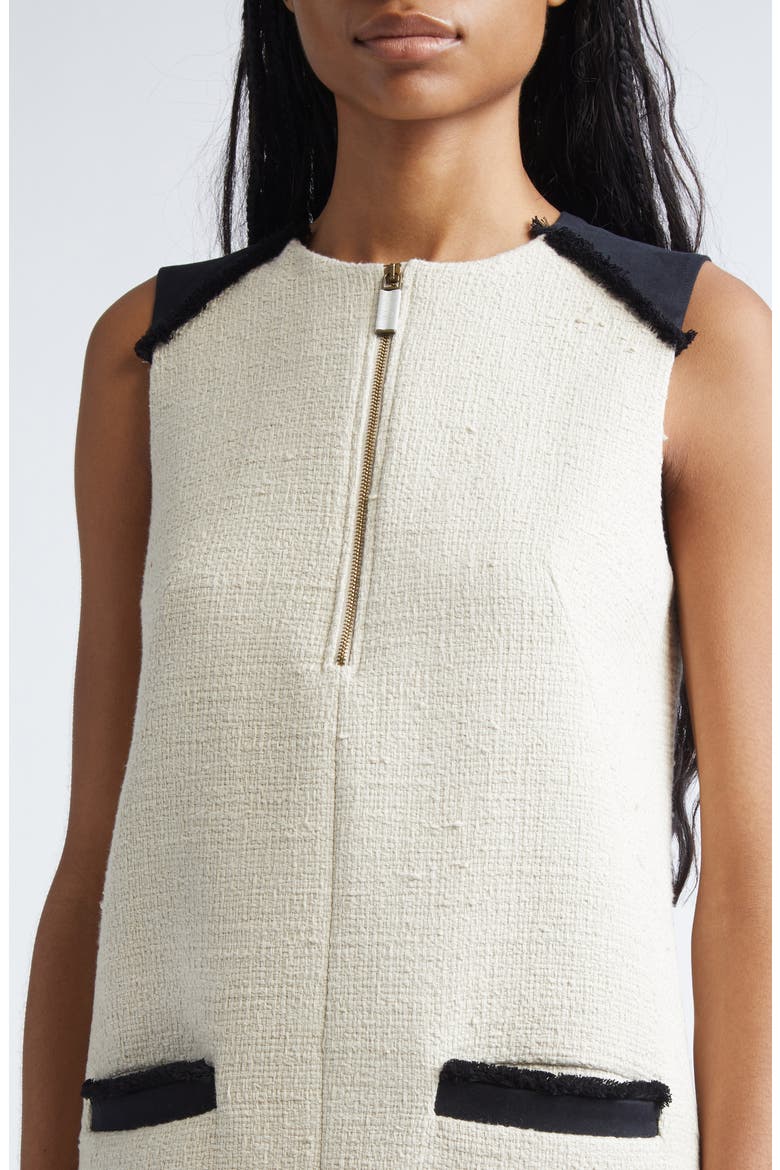 Mito Tweed Sheath Dress, Alternate, color, BEIGE
