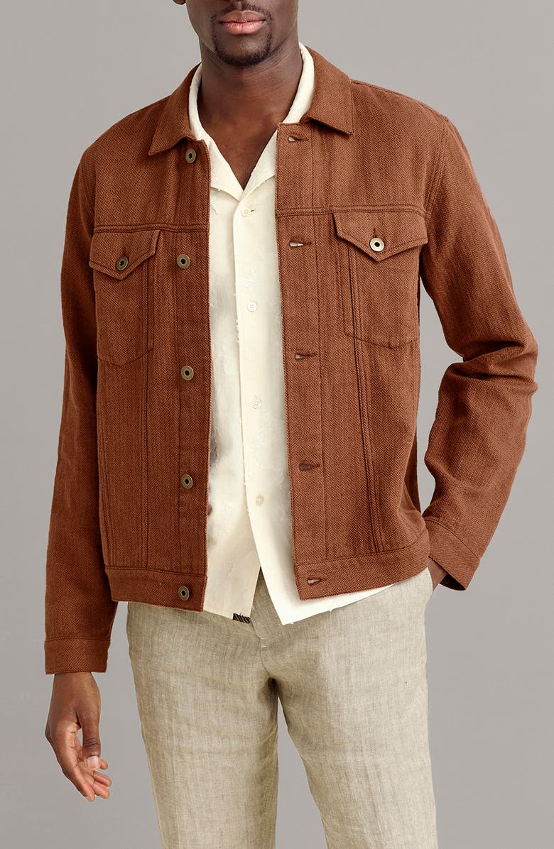 Billy Reid Tupelo Trucker Jacket, Main, color,