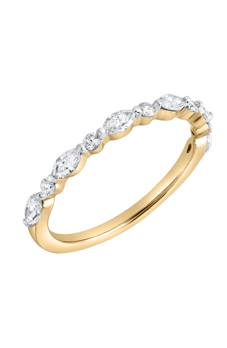 LuvMyJewelry Olivia 14K Gold Marquise Lab Grown Diamond Band Ring - 0.50 Cts, Alternate, color, 14K Yellow Gold