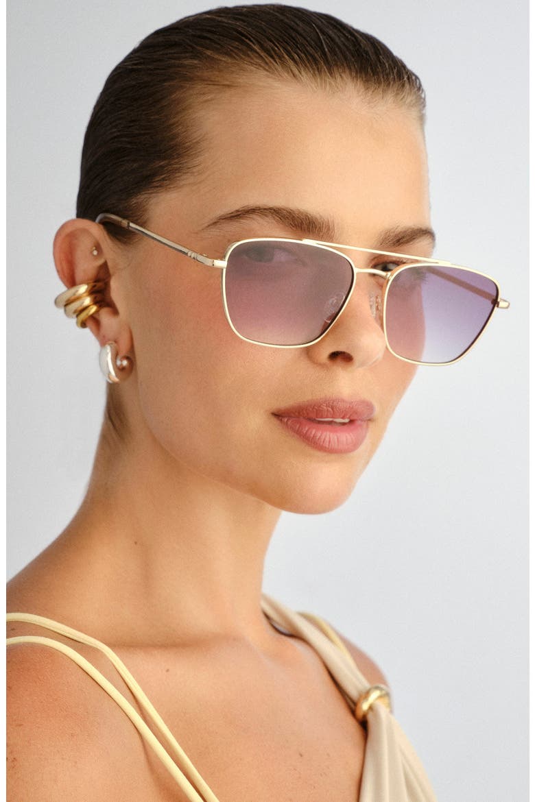 Diametric II Gradient Navigator Sunglasses, Alternate, color, GOLD