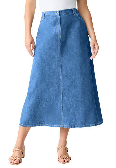 Plus Size Easy-Wear A-Line Skirt