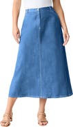 Roaman's Plus Size Easy-Wear A-Line Skirt