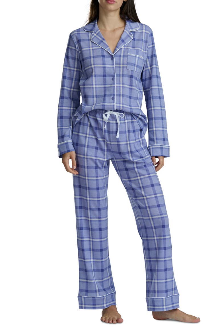 Knit Pajamas, Alternate, color, WINTER PLAID
