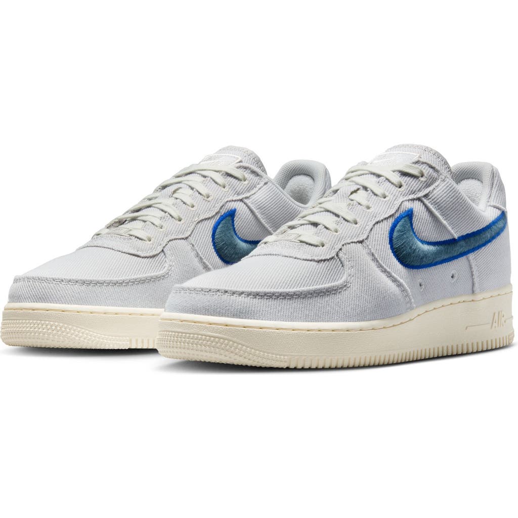 Nike Air Force 1 Low Canvas Basketball Sneaker In Gray