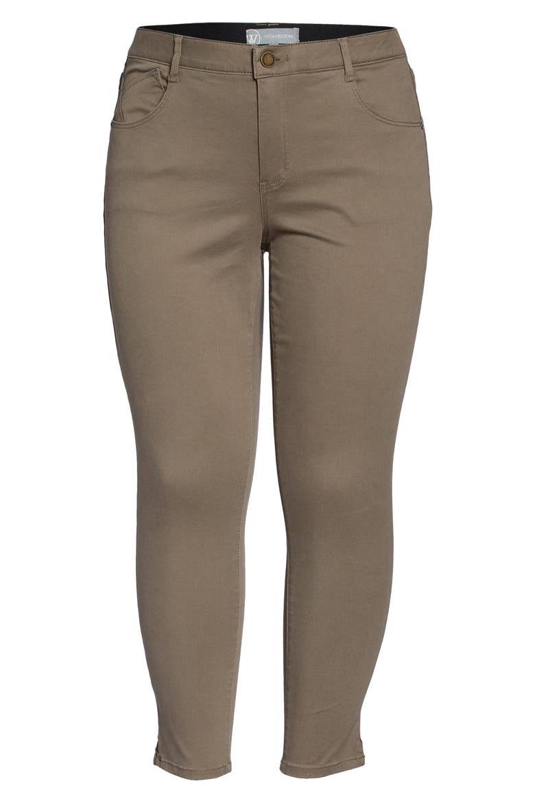 'Ab'Solution High Waist Ankle Skinny Pants, Alternate, color, BRINDLE OLIVE