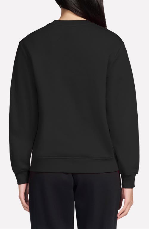 Skechers Collegiate Crest Crewneck Sweatshirt In Black