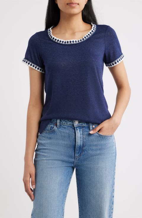 Crochet Trim T-Shirt