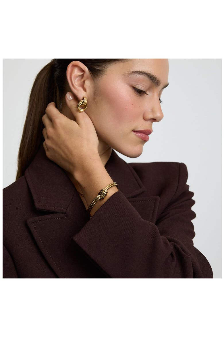 Knots Cuff Bracelet, Alternate, color, GOLD