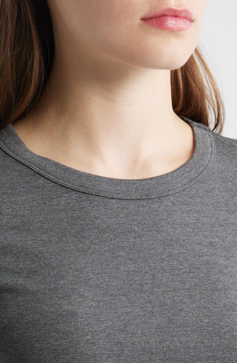 BOSS Efita Short Sleeve T-Shirt, Alternate, color, Walnut Ash Melange