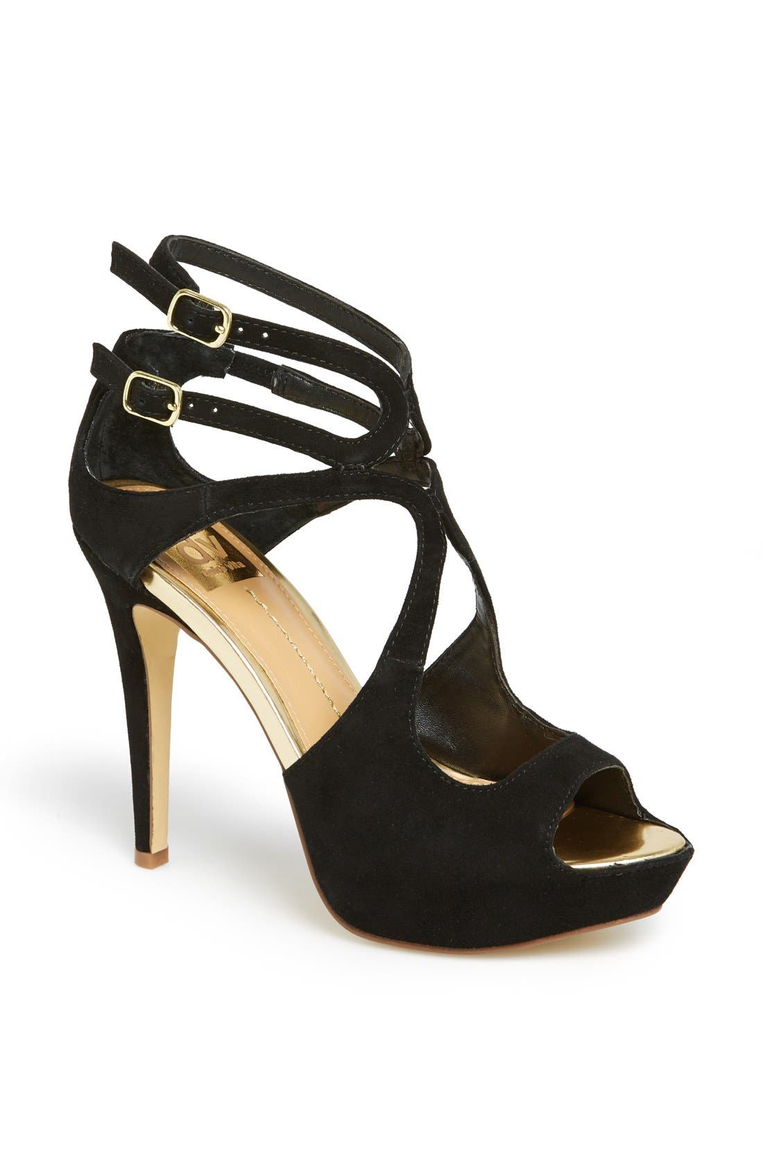 DV by Dolce Vita 'Brielle' Sandal, Main, color, BLACK SUEDE