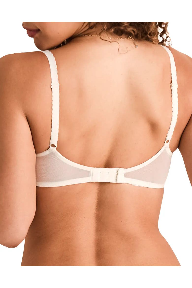 Farrah Unlined Full Coverage Bra, Alternate, color, Light white