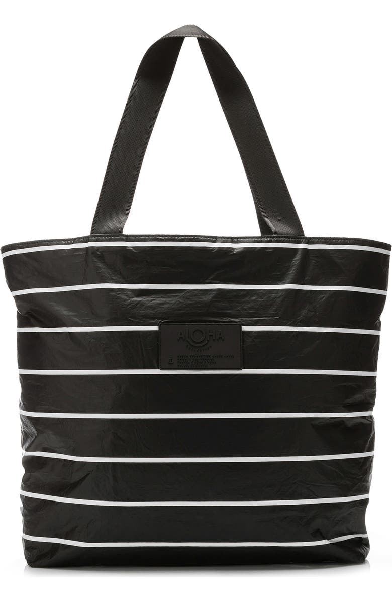 Aloha Collection Day Tripper Pinstripe Water Resistant Tyvek<sup>®</sup> Tote, Main, color,