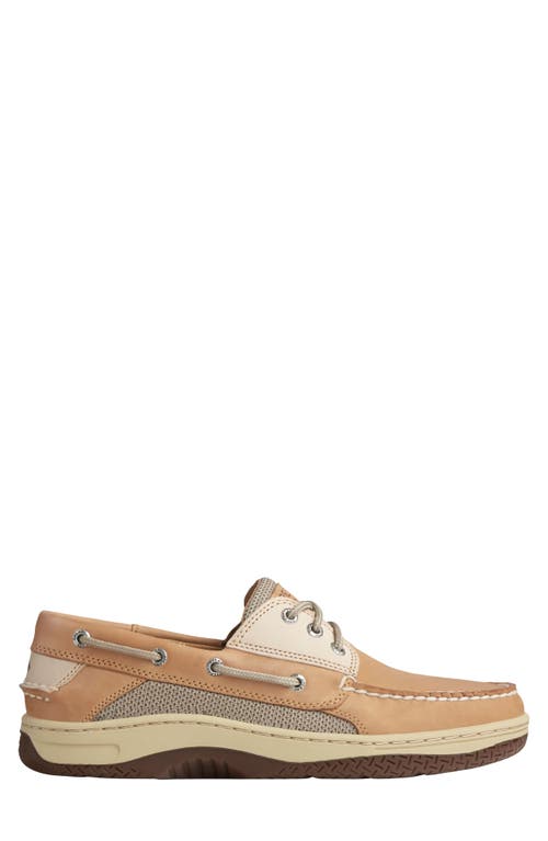 Sperry Top-sider® Sperry Billfish™ 3-eye Boat Shoe In Tan/beige Leather