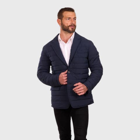 Tech Stretch Quilted Blazer Jacket