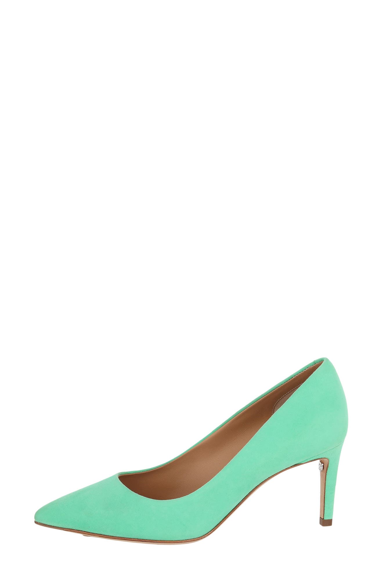 FERRAGAMO Pointed Toe Pump, Alternate, color, Green