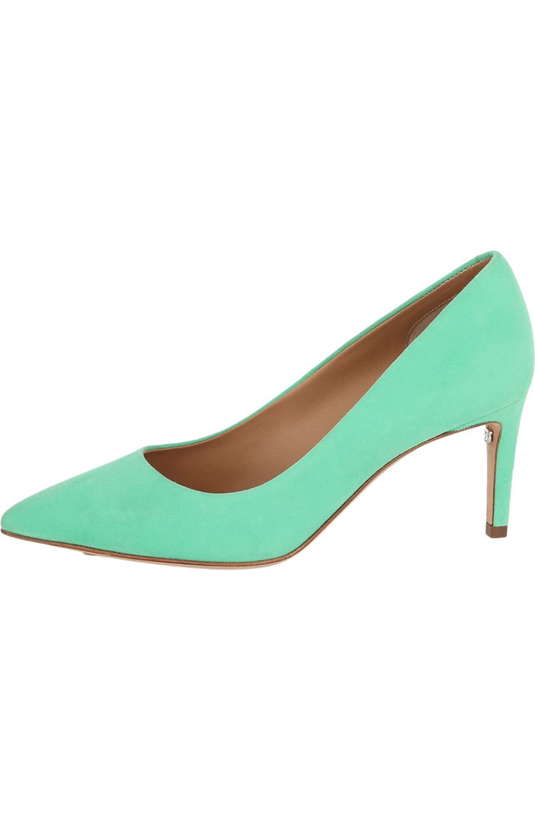 FERRAGAMO Pointed Toe Pump, Alternate, color, Green