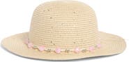 Capelli New York Kids' Butterfly Straw Floppy Hat