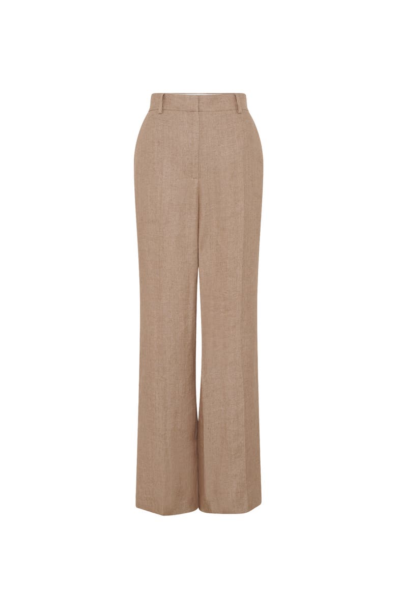 GERARD DAREL Abigail Wide Leg Linen Pants, Alternate, color, Sand