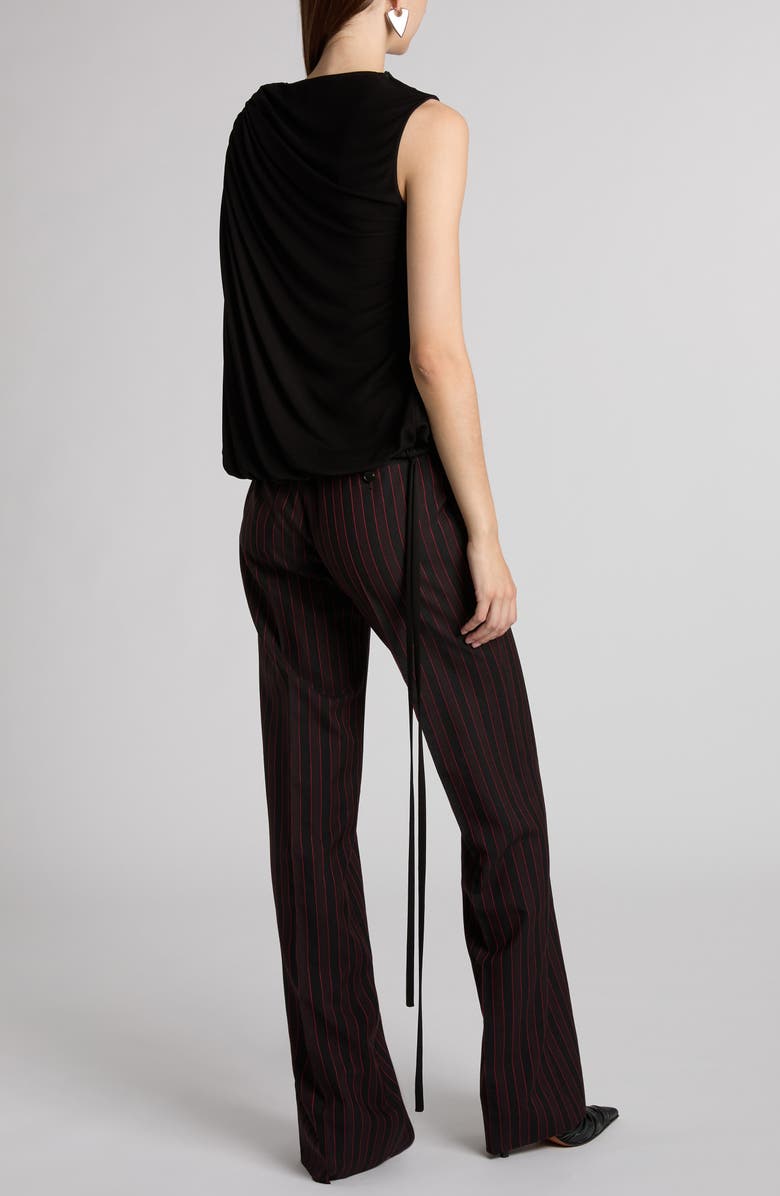 McQueen Twisted Sleeveless Top, Alternate, color, Black