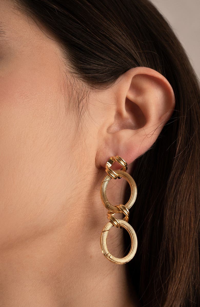 Samantha Siu - New York Lustrous Kingdom Earrings, Alternate, color, Yellow Gold