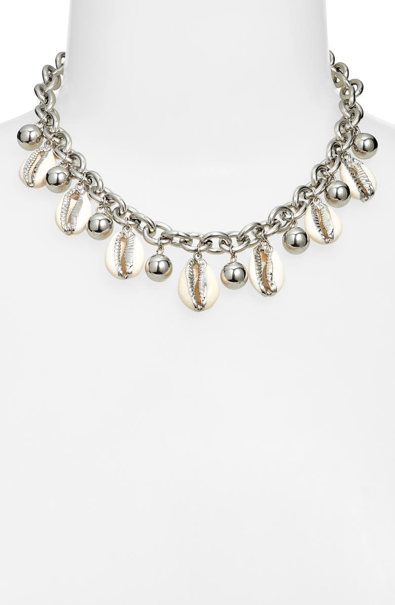 VIDAKUSH Cowrie Shell Necklace, Alternate, color, Silver