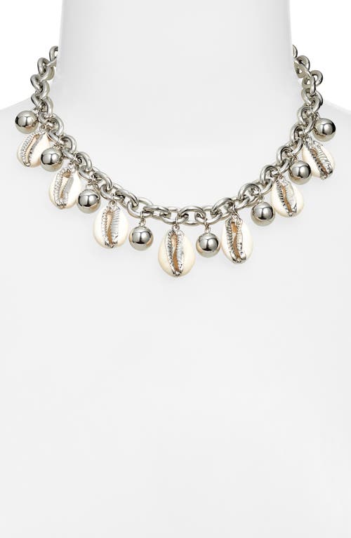 Vidakush Cowrie Shell Necklace In Silver