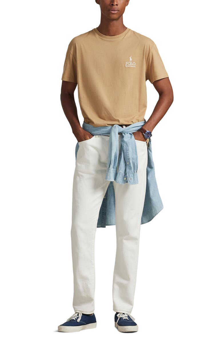 Polo Ralph Lauren Classic Fit Embroidered Logo Jersey T-Shirt, Alternate, color, Classic Camel