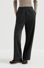 Brunello Cucinelli Cashmere interlock track trousers