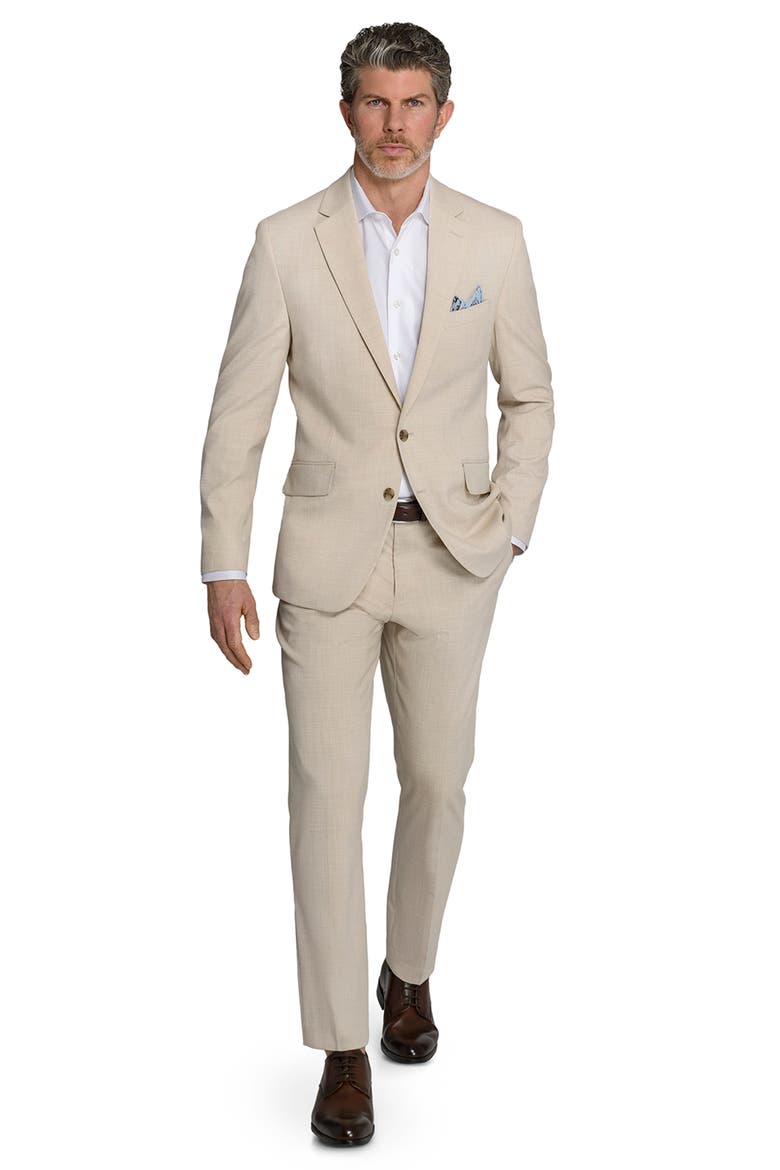 Plaid Two-Button Sport Coat, Alternate, color, TAN